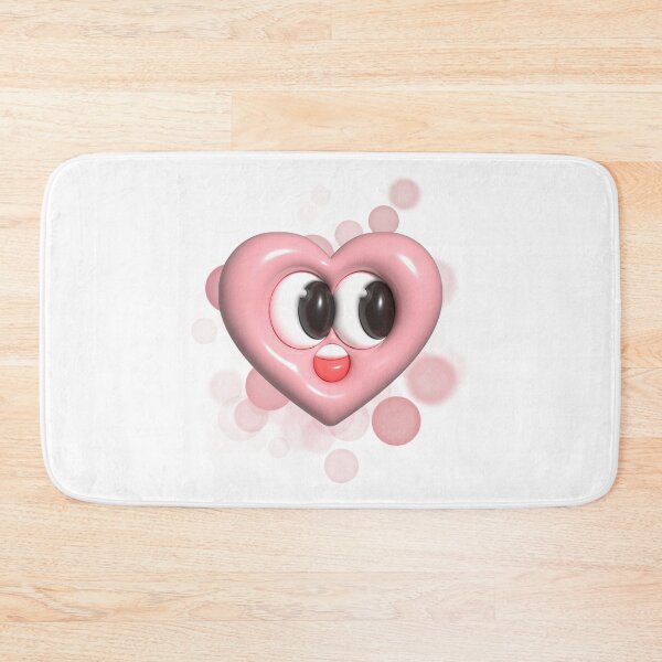 Item preview, 3D Smiling Heart Illustration – Cute Kawaii Love Symbol designed and sold by iamKRUK.