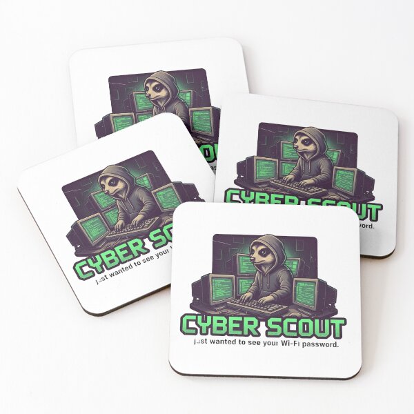 Item preview, Cyber Scout Meerkat – Funny Wi-Fi Hacker 90s Vintage Graphic designed and sold by FakeJoo.