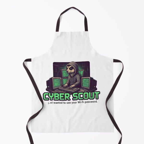Item preview, Cyber Scout Meerkat – Funny Wi-Fi Hacker 90s Vintage Graphic designed and sold by FakeJoo.
