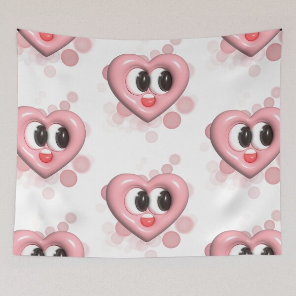 Item preview, 3D Smiling Heart Illustration – Cute Kawaii Love Symbol designed and sold by iamKRUK.