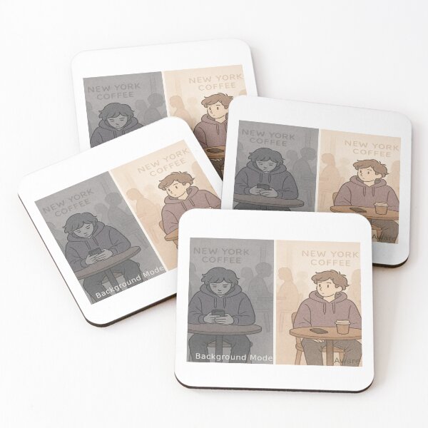 Item preview, NYC Coffee Shop — Background Mode / Aware designed and sold by WorkXPlay.