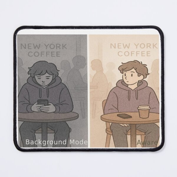 Item preview, NYC Coffee Shop — Background Mode / Aware designed and sold by WorkXPlay.