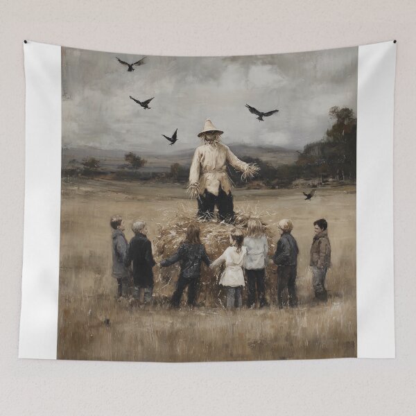 Item preview, Children Gather Around a Scarecrow designed and sold by lautir.