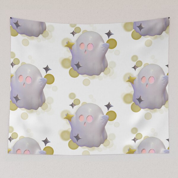 Item preview, 3D Ghost Illustration – Cute Aesthetic Spirit Art designed and sold by iamKRUK.