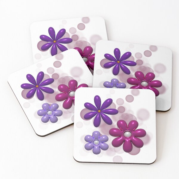 Item preview, 3D Flowers Illustration – Cute Aesthetic Blooming Art designed and sold by iamKRUK.