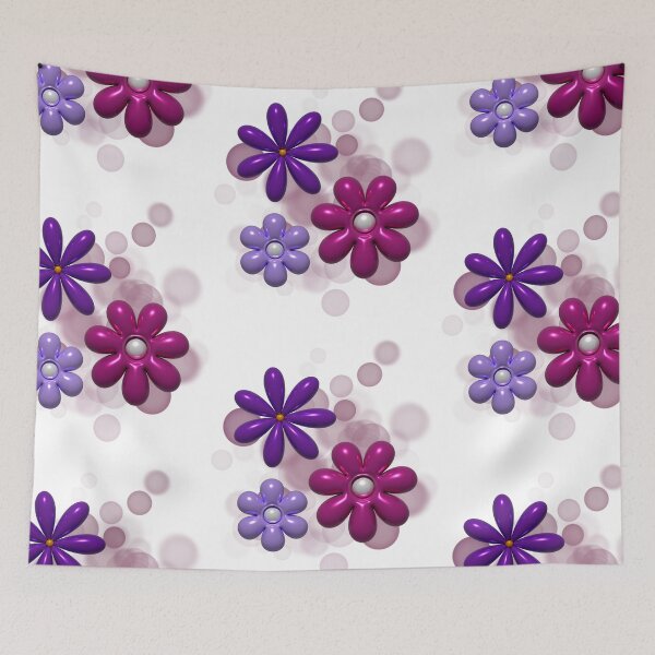Item preview, 3D Flowers Illustration – Cute Aesthetic Blooming Art designed and sold by iamKRUK.