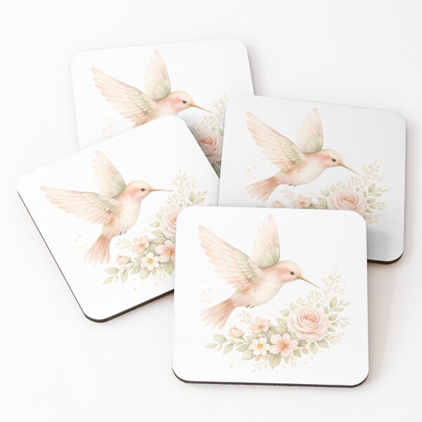 Item preview, Pastel Bird Among Soft Flowers designed and sold by digitalaartee.