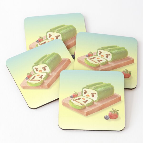 Item preview, Matcha Swiss Roll – Iron T Green Tea Dessert designed and sold by ZKOZKOHI.
