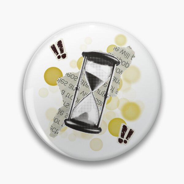 Item preview, Retro Hourglass and Vintage Newspaper Piece – Old Time Illustration designed and sold by iamKRUK.