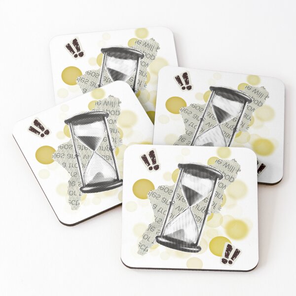 Item preview, Retro Hourglass and Vintage Newspaper Piece – Old Time Illustration designed and sold by iamKRUK.