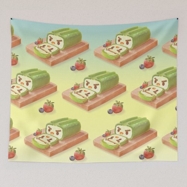 Item preview, Matcha Swiss Roll – Iron T Green Tea Dessert designed and sold by ZKOZKOHI.