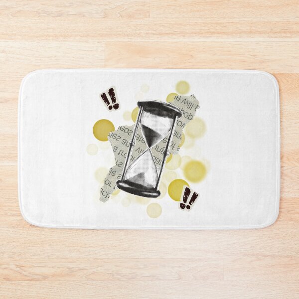 Item preview, Retro Hourglass and Vintage Newspaper Piece – Old Time Illustration designed and sold by iamKRUK.