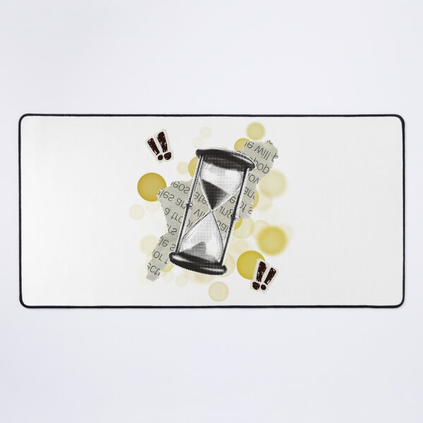 Item preview, Retro Hourglass and Vintage Newspaper Piece – Old Time Illustration designed and sold by iamKRUK.