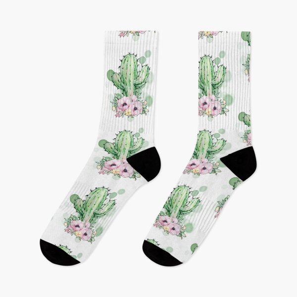 Item preview, Cactus With Decorative Flowers – Aesthetic Botanical Illustration designed and sold by iamKRUK.