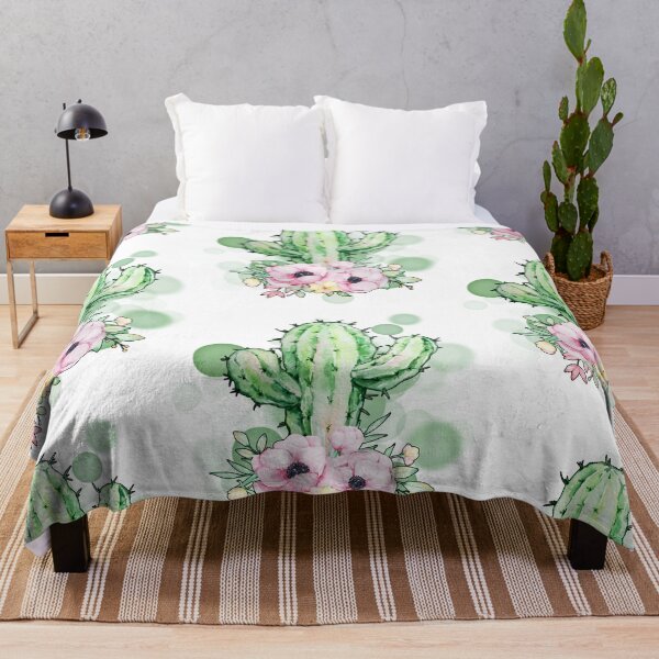 Item preview, Cactus With Decorative Flowers – Aesthetic Botanical Illustration designed and sold by iamKRUK.