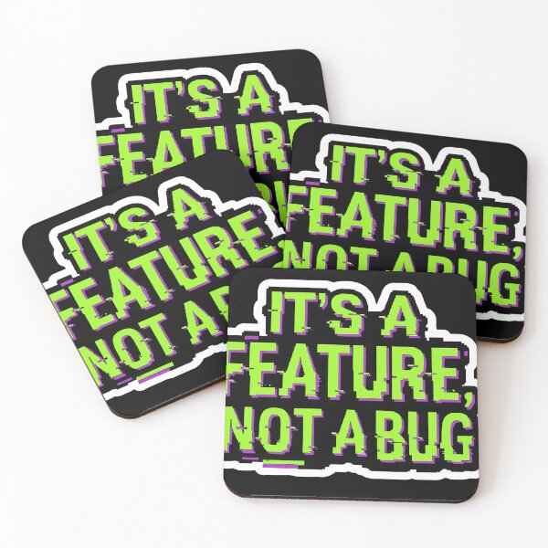Item preview, Office Humor "Not a Bug" Tech Coding Pun designed and sold by RiskyTrizkit.