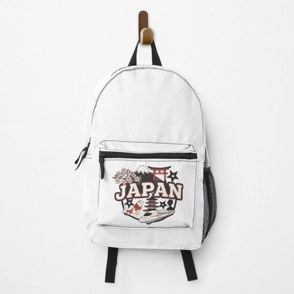 Item preview, Japan Culture – Bold Typography with Cherry Blossoms, Fuji, Torii & Koi Fish designed and sold by Glowaria.