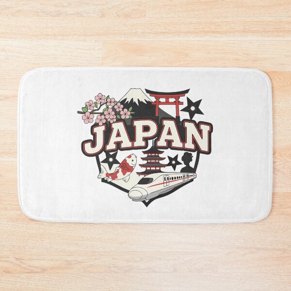Item preview, Japan Culture – Bold Typography with Cherry Blossoms, Fuji, Torii & Koi Fish designed and sold by Glowaria.
