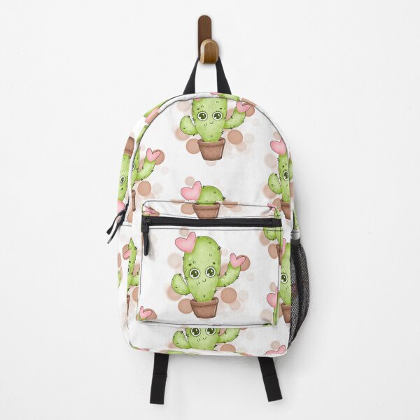Item preview, Smiling Cactus With Hearts – Cute Kawaii Plant Illustration designed and sold by iamKRUK.