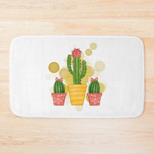 Item preview, Three Smiling Potted Cacti – Cute Botanical Illustration designed and sold by iamKRUK.