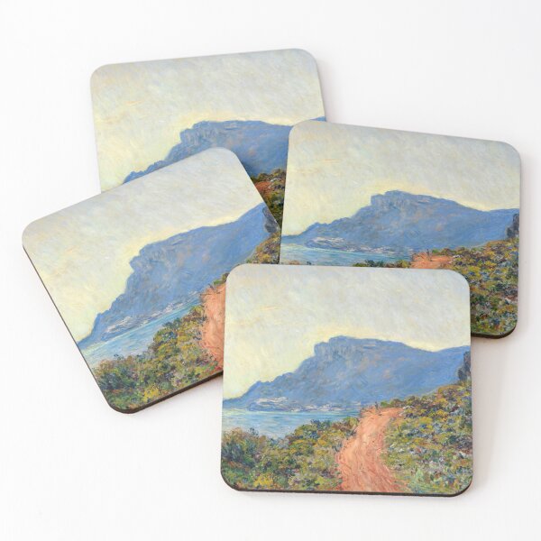 Item preview, La Corniche Near Monaco by Claude Monet: Impressionist Coastal Landscape Poster designed and sold by artofuniverse.