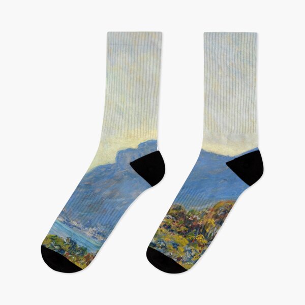 Item preview, La Corniche Near Monaco by Claude Monet: Impressionist Coastal Landscape Poster designed and sold by artofuniverse.