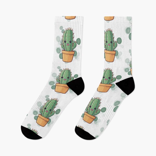 Item preview, Smiling Potted Cactus – Cute Happy Plant Illustration designed and sold by iamKRUK.