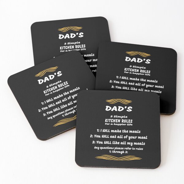 Item preview, Dads 3 Simple Kitchen Rules designed and sold by TJays.
