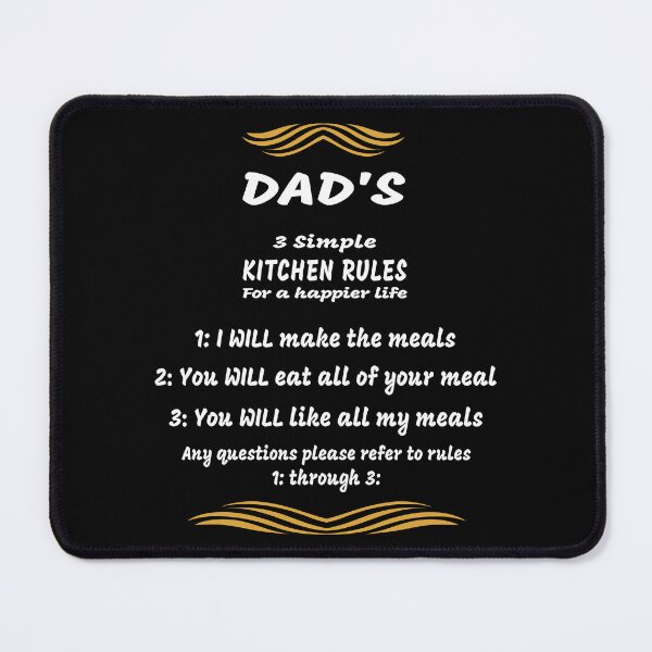 Item preview, Dads 3 Simple Kitchen Rules designed and sold by TJays.