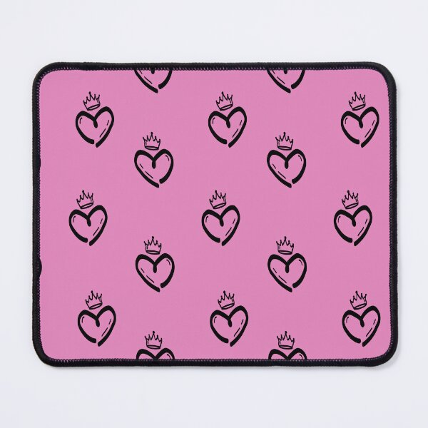 Item preview, Crowned Heart Doodle Seamless Pattern designed and sold by Mariana Shymkovych.