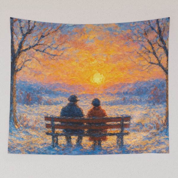 Item preview, Winter view in the evening light designed and sold by Sigtrix.