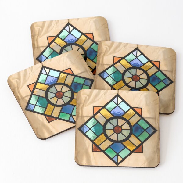 Item preview, Warm Earth-Tone  Abstract Glass Window (image size 7840x11680) designed and sold by Digital-Davinci.