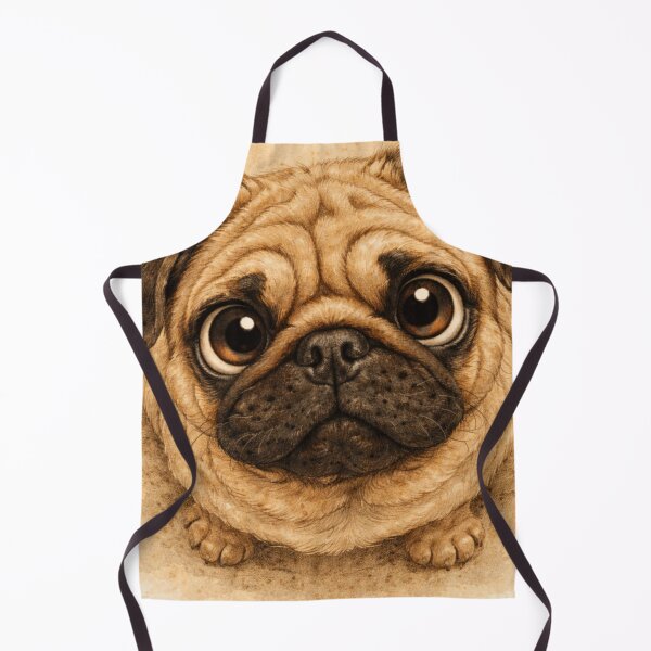 Item preview, Cute Pug Puppy Face – Adorable Wrinkly Dog Illustration designed and sold by Darlin8888.