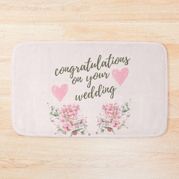 Item preview, Congratulations on Your Wedding – Pink Floral Romantic Design designed and sold by LILY ROSE.