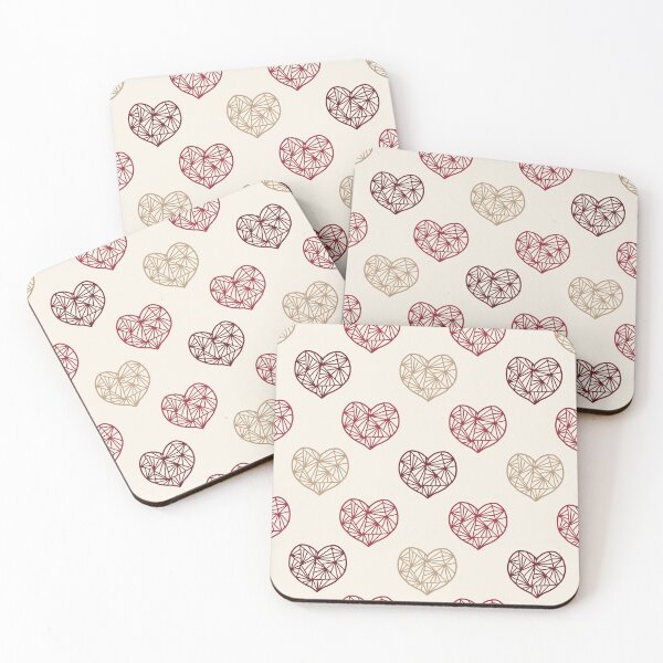 Item preview, Geometric Heart Line Seamless Pattern designed and sold by Mariana Shymkovych.