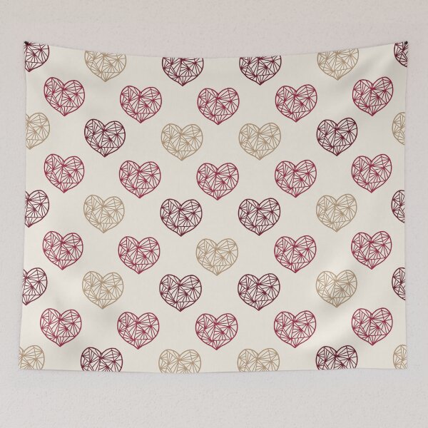 Item preview, Geometric Heart Line Seamless Pattern designed and sold by Mariana Shymkovych.