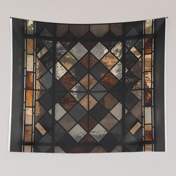 Item preview, Warm Earth-Tone  Abstract Glass Window (image size 7840x11680) designed and sold by Digital-Davinci.