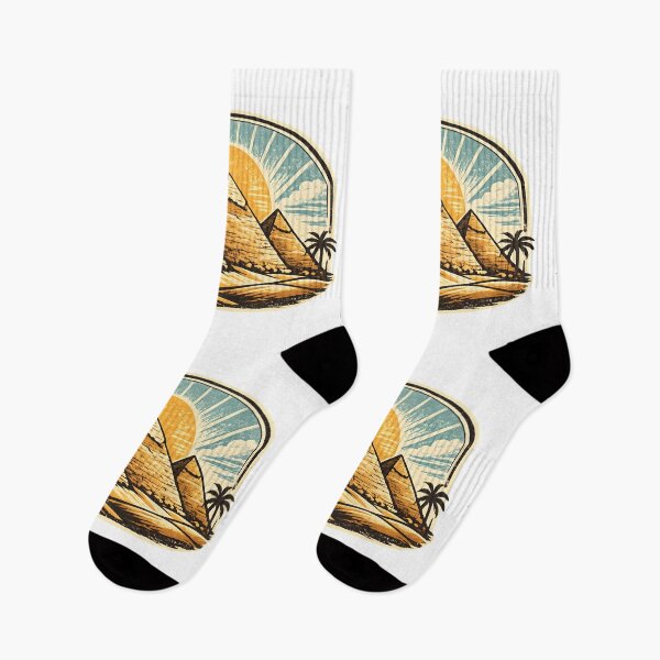 Item preview, Egyptian Pyramids – Vintage Desert Heritage Logo designed and sold by Dax Studio.