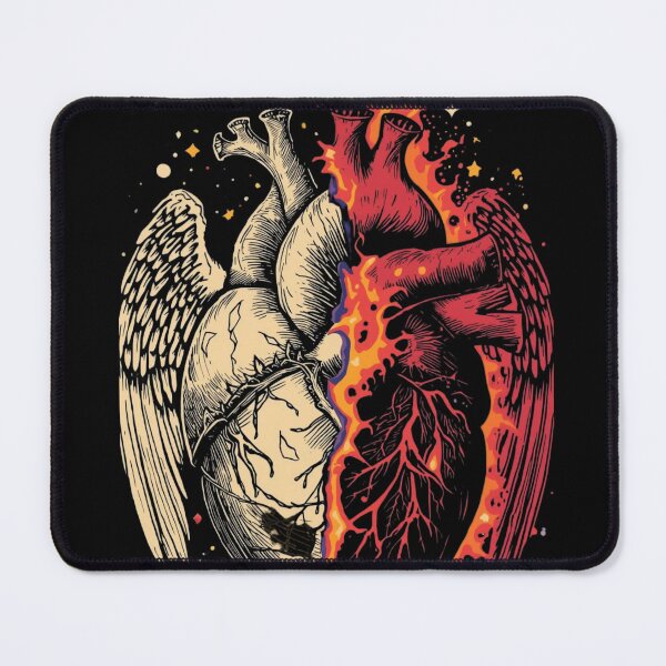 Item preview, Half Angel Half Demon Heart designed and sold by ShadyArfaa.