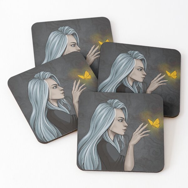 Item preview, Touch of Light - digital fantasy illustration designed and sold by BlackLineLab.