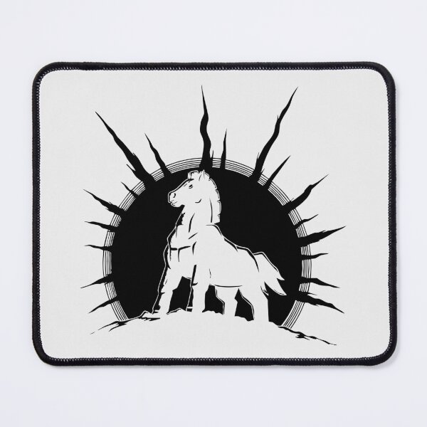 Item preview, Trojan Horse – Black Mythological Illustration designed and sold by RKXShop.