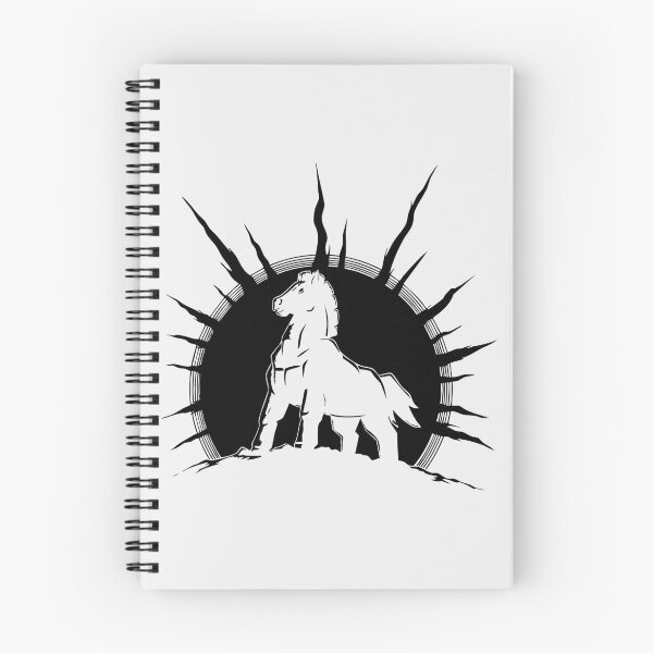 Item preview, Caballo de Troya – Ilustración mitológica negra designed and sold by RKXShop.