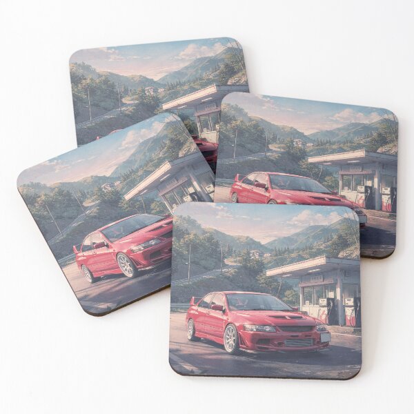 Item preview, Lancer Evo IX JDM Mountain Road Retro Anime designed and sold by RCStoreUy.