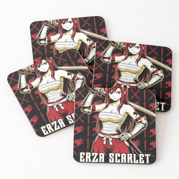 Item preview, Scarlet Knight Girl - Red Haired Anime Warrior Art designed and sold by MugenAnime.
