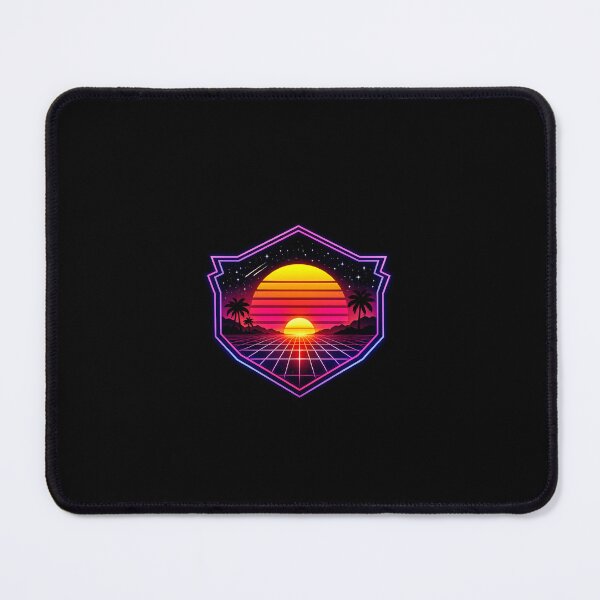 Item preview, Retro 80s Synthwave Neon Badge designed and sold by Napini.