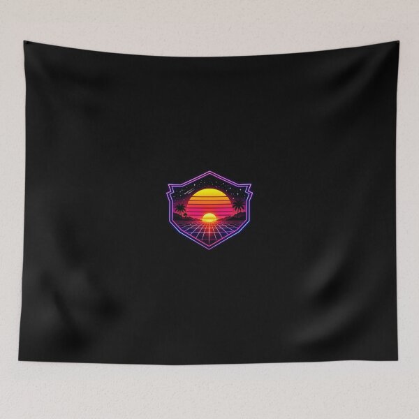 Item preview, Retro 80s Synthwave Neon Badge designed and sold by Napini.