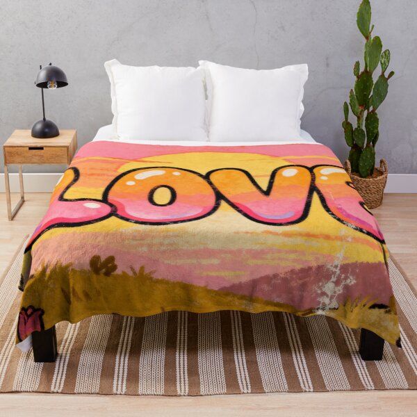 Item preview, Retro Groovy Love - 70s Vintage Bubbly Typography Heart designed and sold by HappySproutArt.