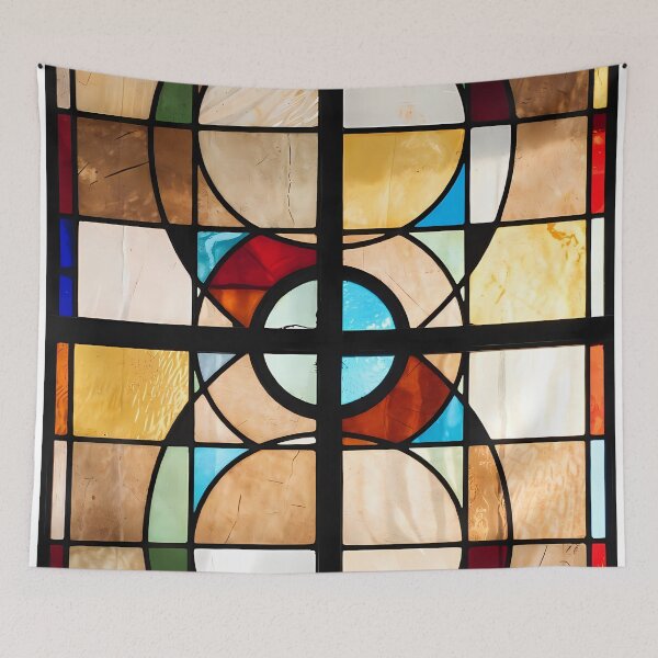 Item preview, Warm Earth-Tone  Abstract Glass Window (image size 7840x11680) designed and sold by Digital-Davinci.