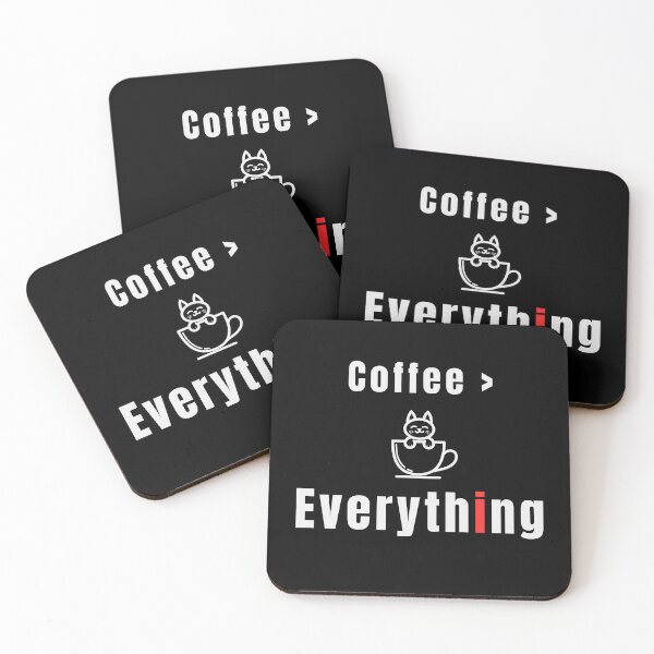 Item preview, Coffee Over Everything – Funny Coffee Quote Minimal Design - Retro designed and sold by MK-Charlie.