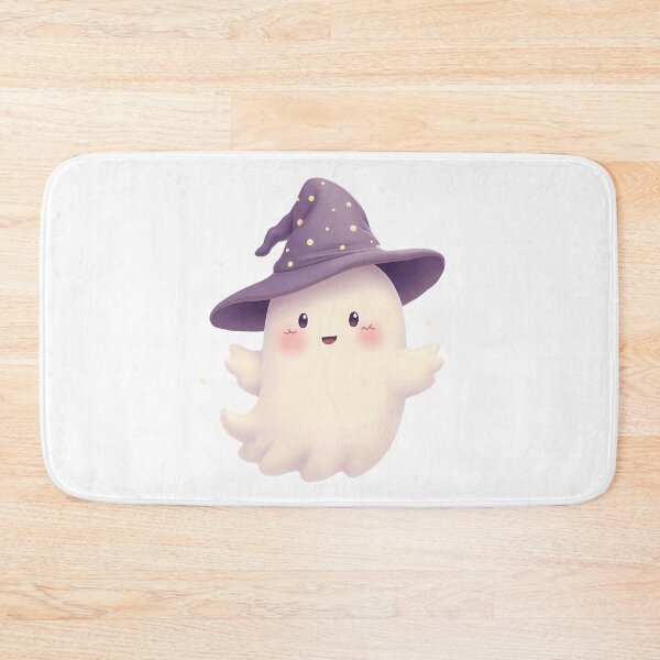 Item preview, Tiny Witch Ghost – Spooky Cute Light Illustration designed and sold by santi-ia.